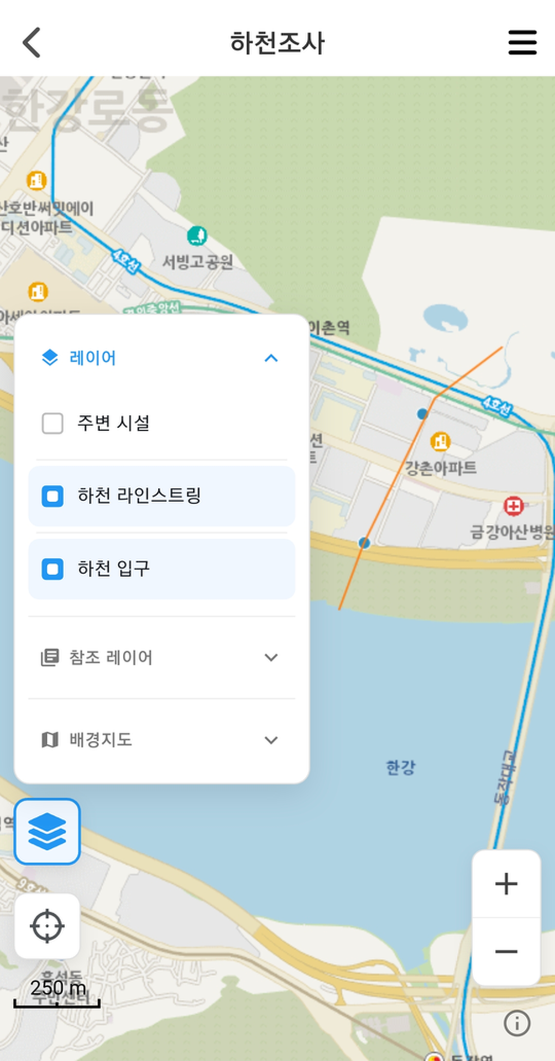 gPocket - 배경 지도 (VWorld 기본)