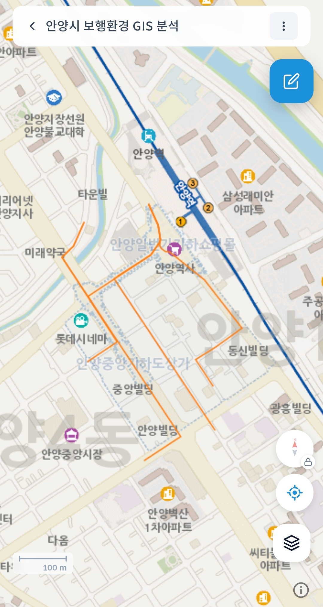 gPocket - 1개 레이어만 보이는 지도