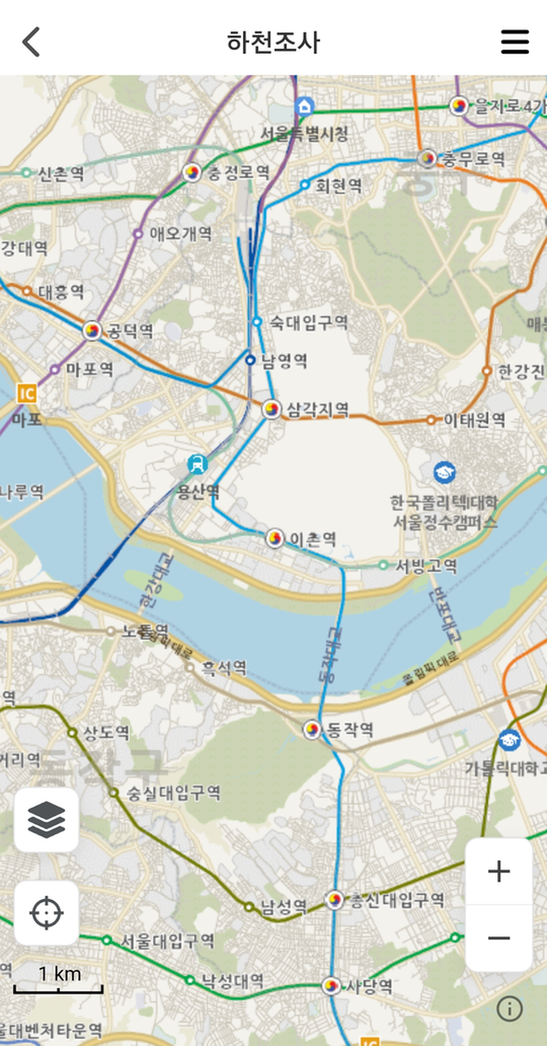 gPocket - 지도 화면 구성